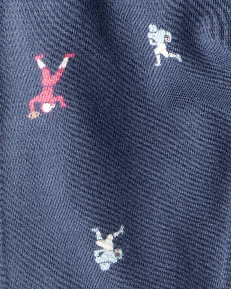 Baby Boy 2-Piece Football PurelySoft Pull-On Pants - Navy/Grey, image 4 of 7 slides