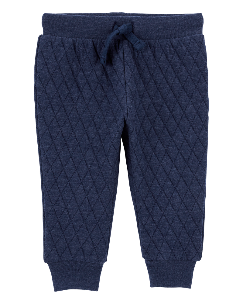 Baby Quilted Double Knit Joggers, image 1 of 2 slides