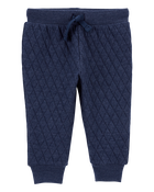 Baby Quilted Double Knit Joggers, image 1 of 2 slides