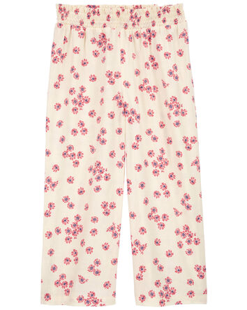 Kid Pull-On Floral LENZING™ ECOVERO™ Flare Pants, 
