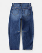 Girls Denim Barrel Jeans - Blue, image 2 of 4 slides