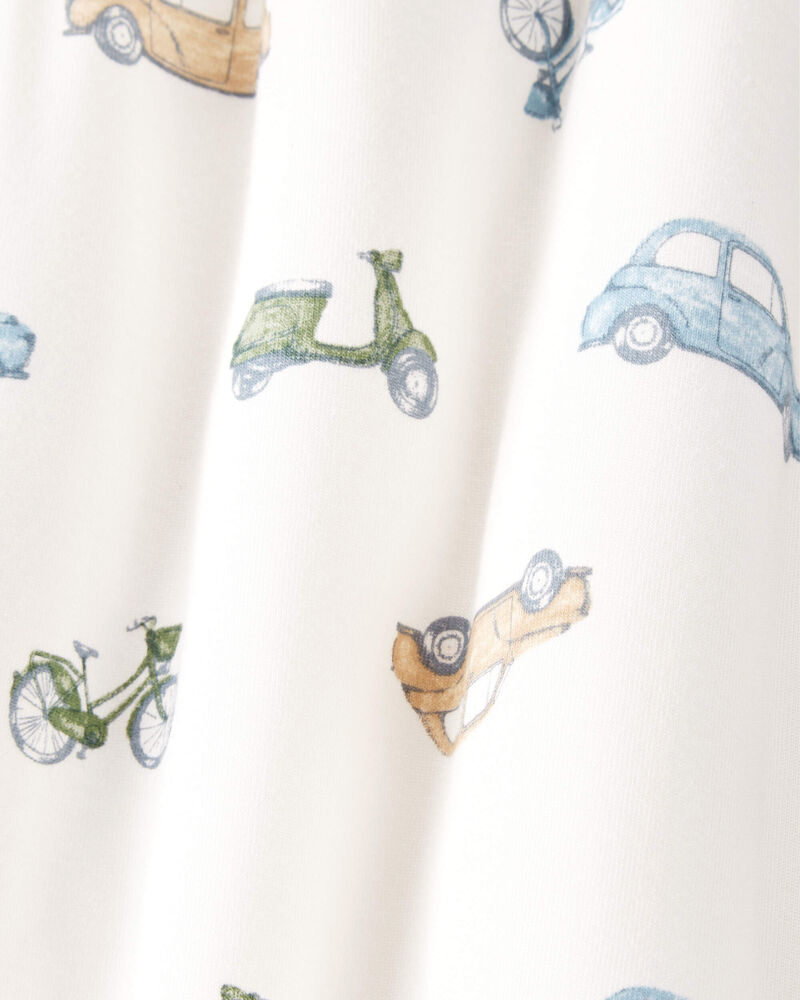 Baby 2-Way Zip Cars PurelySoft Wearable Blanket - Ivory, image 3 of 5 slides