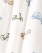 Baby 2-Way Zip Cars PurelySoft Wearable Blanket - Ivory, image 3 of 5 slides