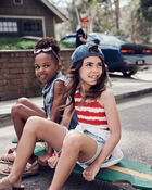 Girls 1-Piece Cut-Out Fourth of July Swimsuit, image 4 of 5 slides