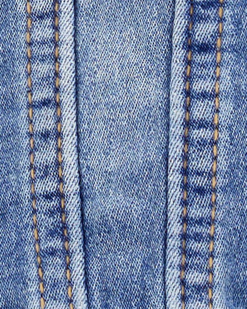 Baby Classic Knit-Like Denim Jacket, image 2 of 3 slides