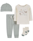 Baby 4-Piece Airplane Outfit Set, image 1 of 4 slides