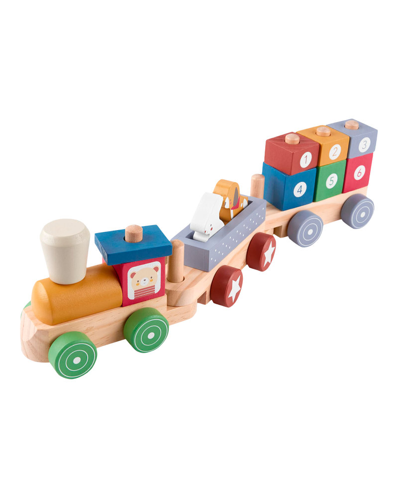 Multi Toddler Wooden Train Set carters