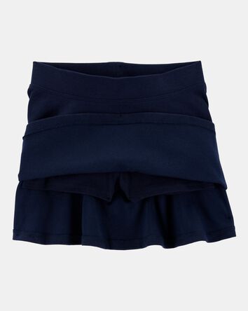 Toddler Girl Ponte Knit Uniform Skort - Navy, 