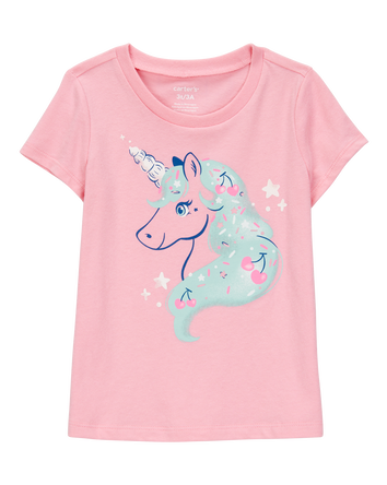Toddler Girl Unicorn Short-Sleeve Graphic Tee - Pink, 