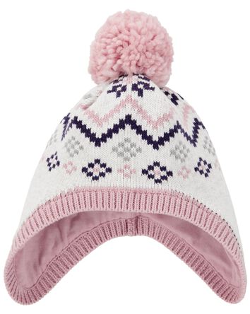 Baby Fair Isle Trapper Hat, 