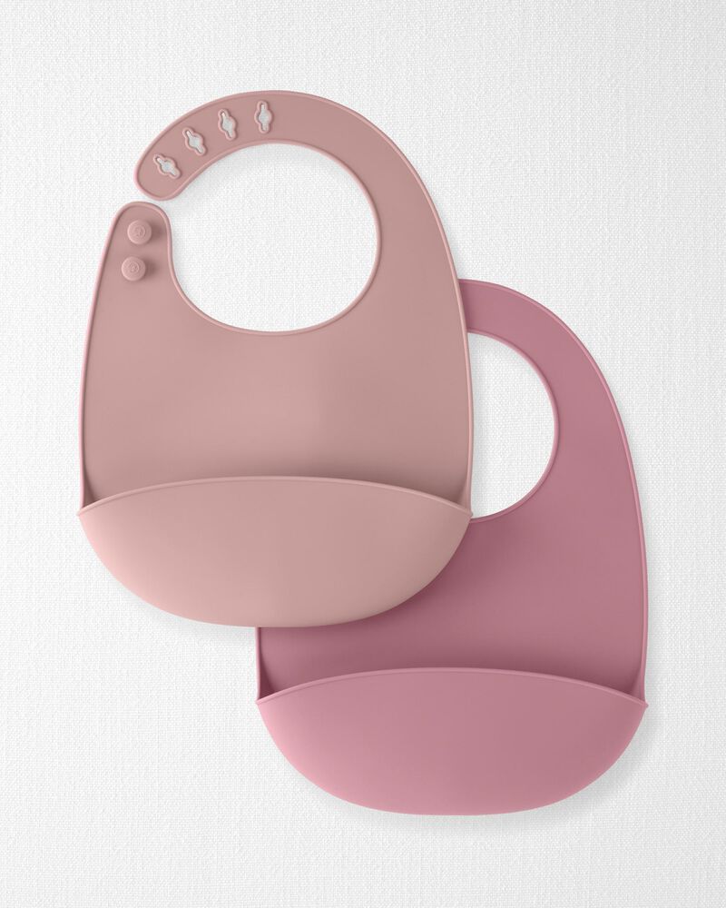 Little Planet 2-Pack Silicone Bibs, image 1 of 4 slides