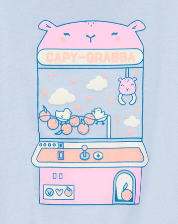 Kid Capy-Grabba Short-Sleeve Graphic Tee - Blue, 