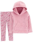 Toddler 2-Piece Fuzzy Pullover & Legging Set, image 1 of 3 slides