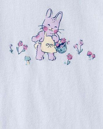 Toddler Girl Bunny Short-Sleeve Graphic Tee - Blue, 