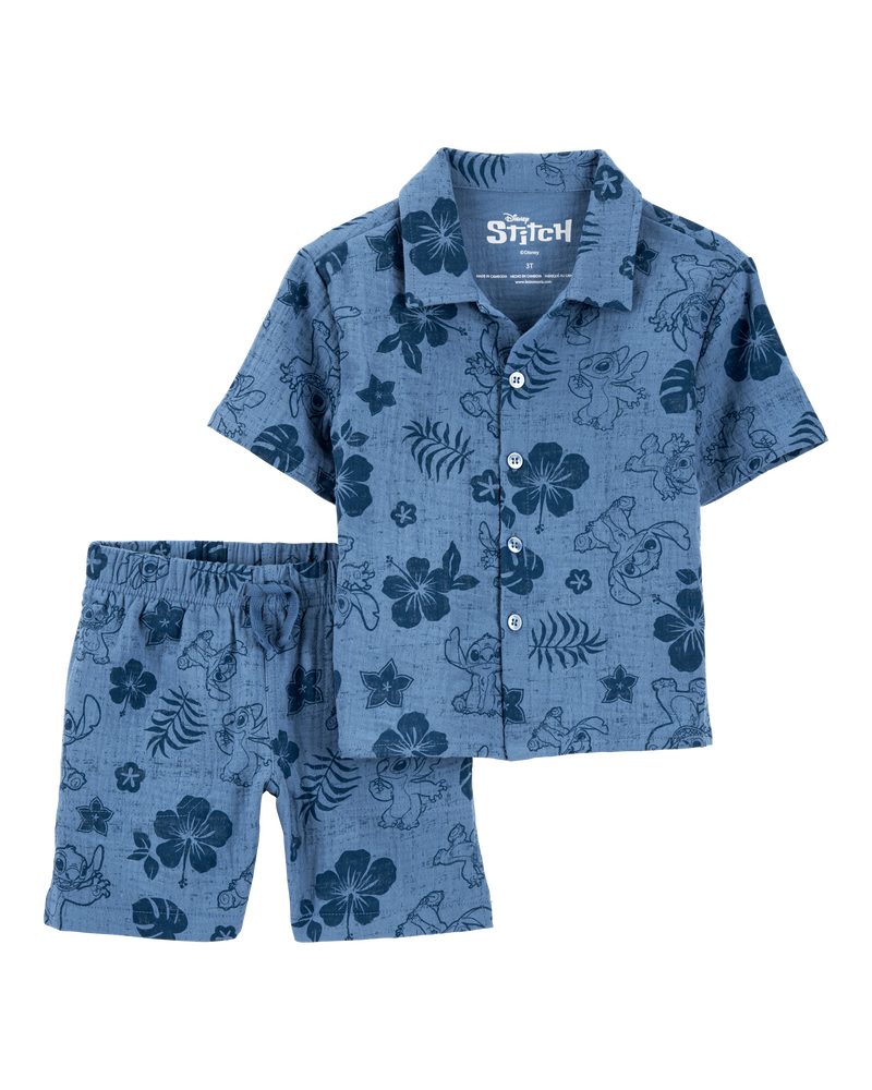 Toddler Disney© Lilo & Stitch 2-Piece Gauze Outfit Set, image 1 of 3 slides
