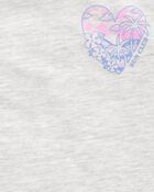 Toddler Heart "Sun Club" Muscle Tank - Heather Grey, image 2 of 3 slides
