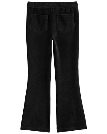 Kid Pull-On Velour Flare Pants, 