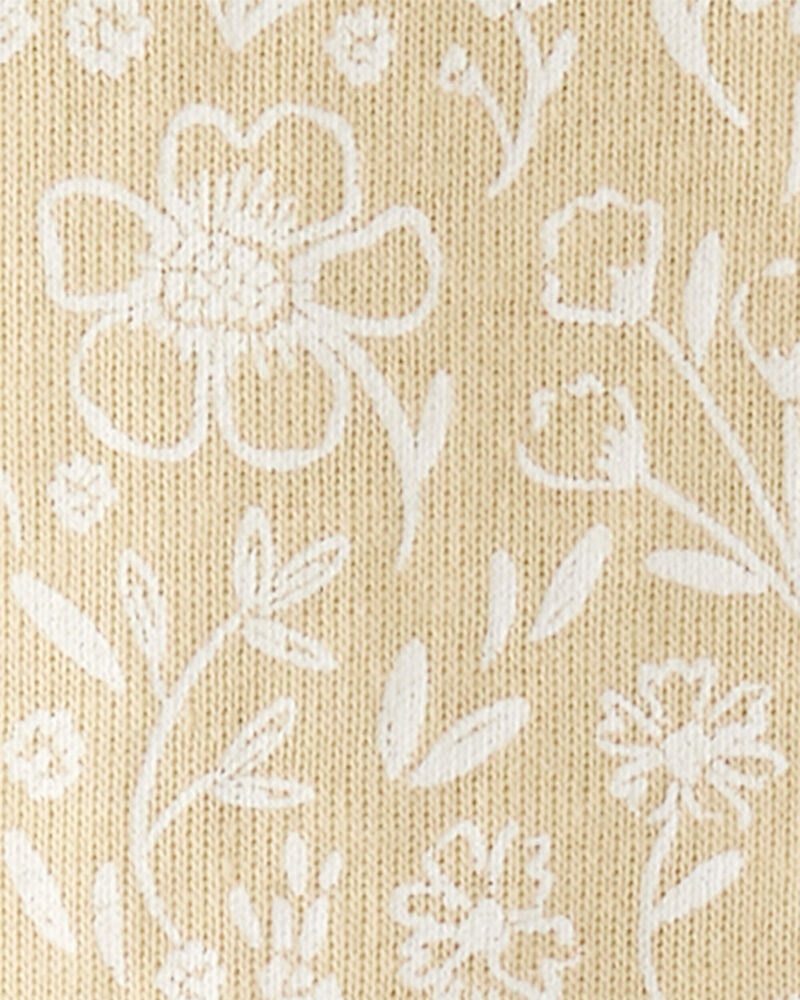 Baby Floral Print Organic Cotton 2-Piece Pajamas, image 3 of 4 slides