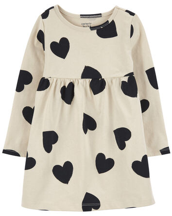 Toddler Heart Jersey Dress, 