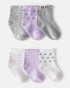 Baby Girl 6-Pack Ankle Socks, image 1 of 2 slides