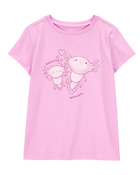 Kid Axolotl Short-Sleeve Graphic Tee - Pink, image 1 of 3 slides