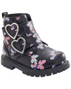 Toddler Butterfly Heart Buckle Boots, image 1 of 7 slides
