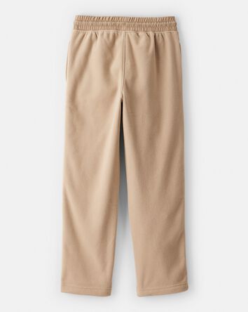 Boys Fleece Drawstring Pants - Tan, 