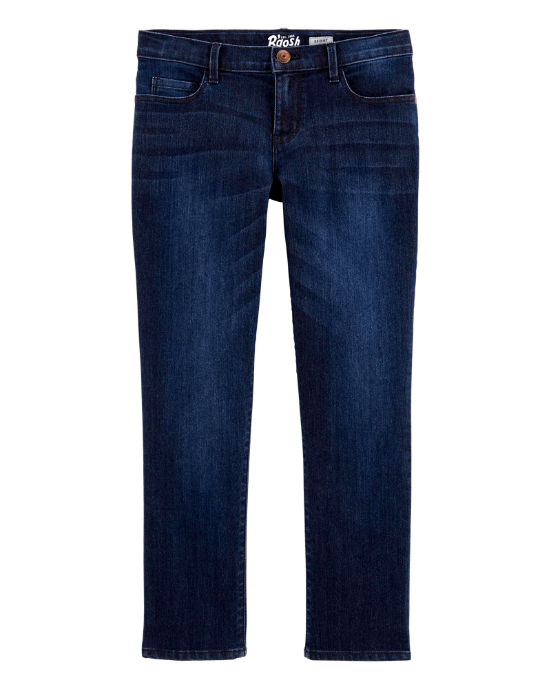 Kid Dark Wash Plus-Fit Skinny-Leg Jeans, image 1 of 5 slides