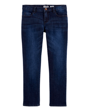 Kid Dark Wash Plus-Fit Skinny-Leg Jeans, 