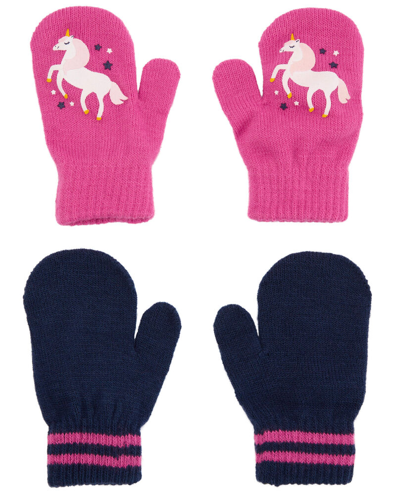 Toddler 2-Pack Gripper Mittens, image 1 of 2 slides