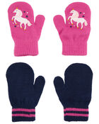 Toddler 2-Pack Gripper Mittens, image 1 of 2 slides