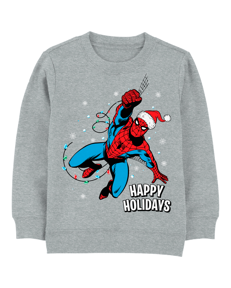 Kid Spider-Man Christmas Pullover, image 1 of 4 slides