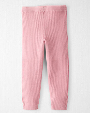 Toddler Girl Organic Cotton Sweater Knit Pants , 