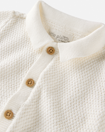 Baby Organic Cotton Sweater Knit Romper, 