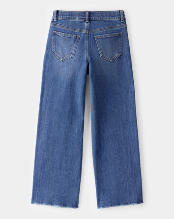 Kid High Rise Distressed Denim Jeans - June Wash, 
