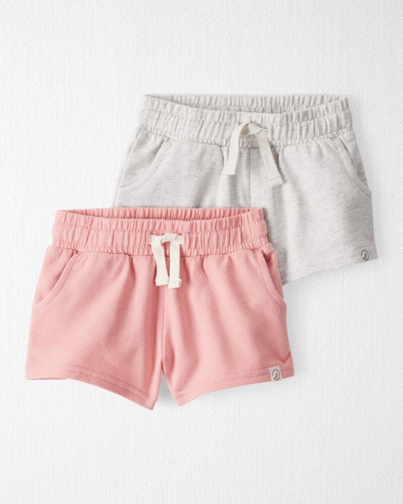 Baby 2-Pack Organic Cotton Shorts, image 1 of 5 slides