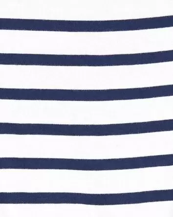 Striped Tie-Front Tee, 