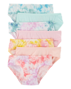 Kid 7-Pack Tie-Dye Hipster Stretch Cotton Undies, image 1 of 2 slides