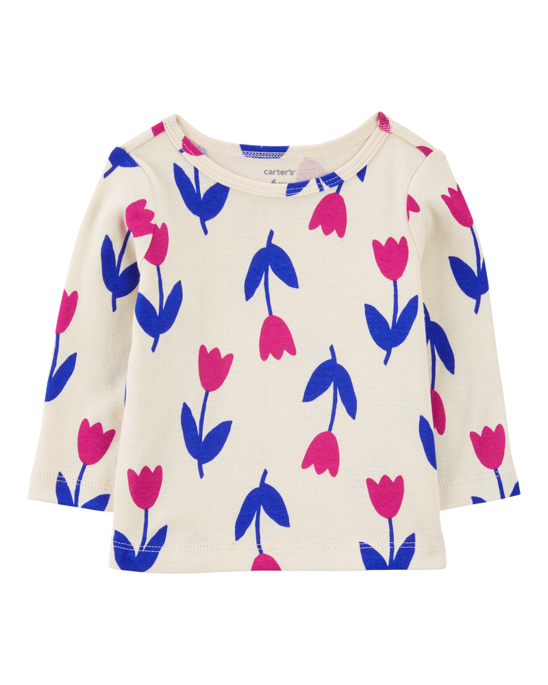 Baby 3-Piece Tulip Tee & Corduroy Jumper Set, image 3 of 5 slides