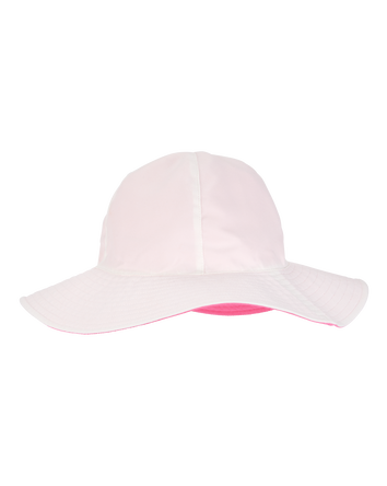 Toddler Girl Reversible Solid Swim Hat - Pink/White, 