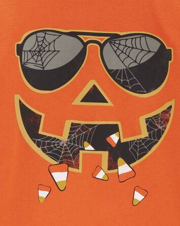 Kid Halloween Jack-O-Lantern Glow In The Dark Graphic Tee, 