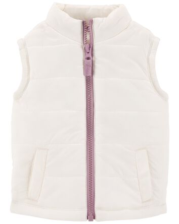 Baby Zip-Up Puffer Vest, 