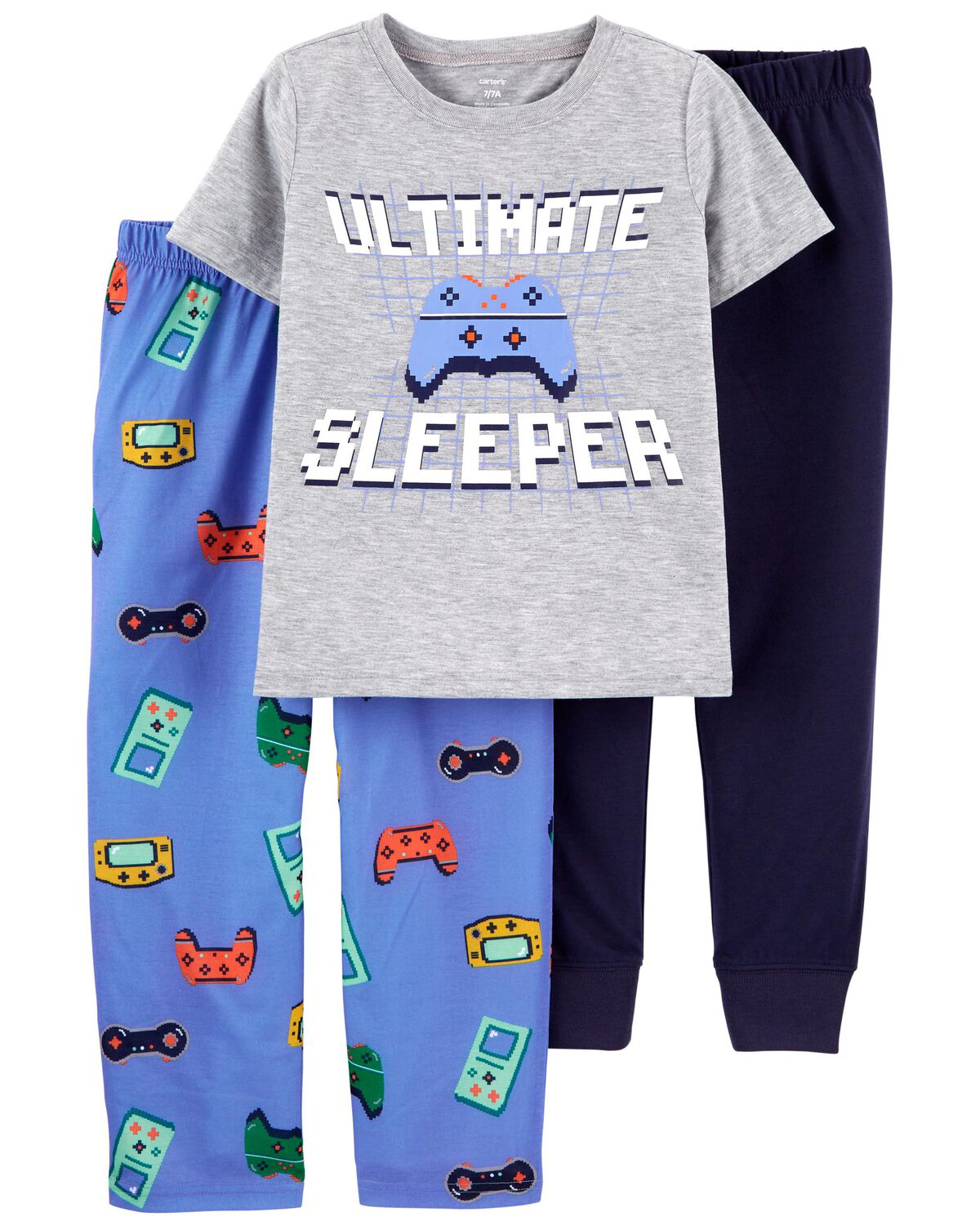 Kid 3-Piece Gamer Loose Fit Pajamas