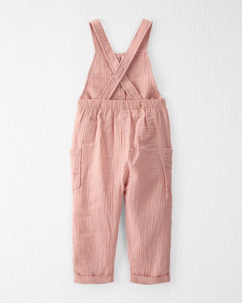 Toddler Organic Cotton Gauze Overalls, image 2 of 7 slides