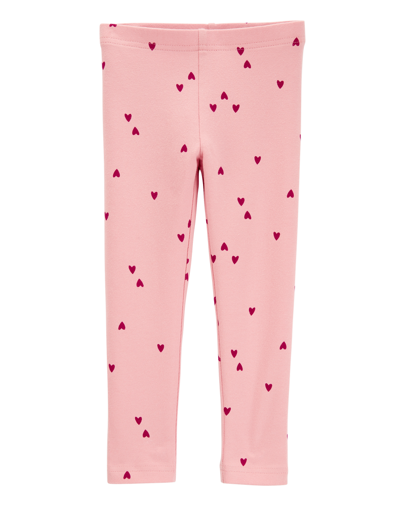 Baby Cotton Heart Stretch Leggings, image 1 of 5 slides