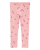 Baby Cotton Heart Stretch Leggings, image 1 of 5 slides