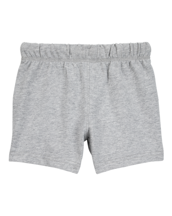 Baby Boy Pull-On French Terry Shorts - Grey, 