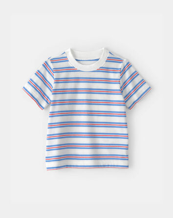 Baby Striped T-Shirt - Red/White/Blue, 