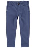 Blue - Toddler Skinny Fit Tapered Chino Pants