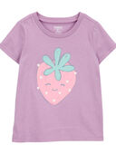 Purple - Toddler Strawberry Graphic Tee